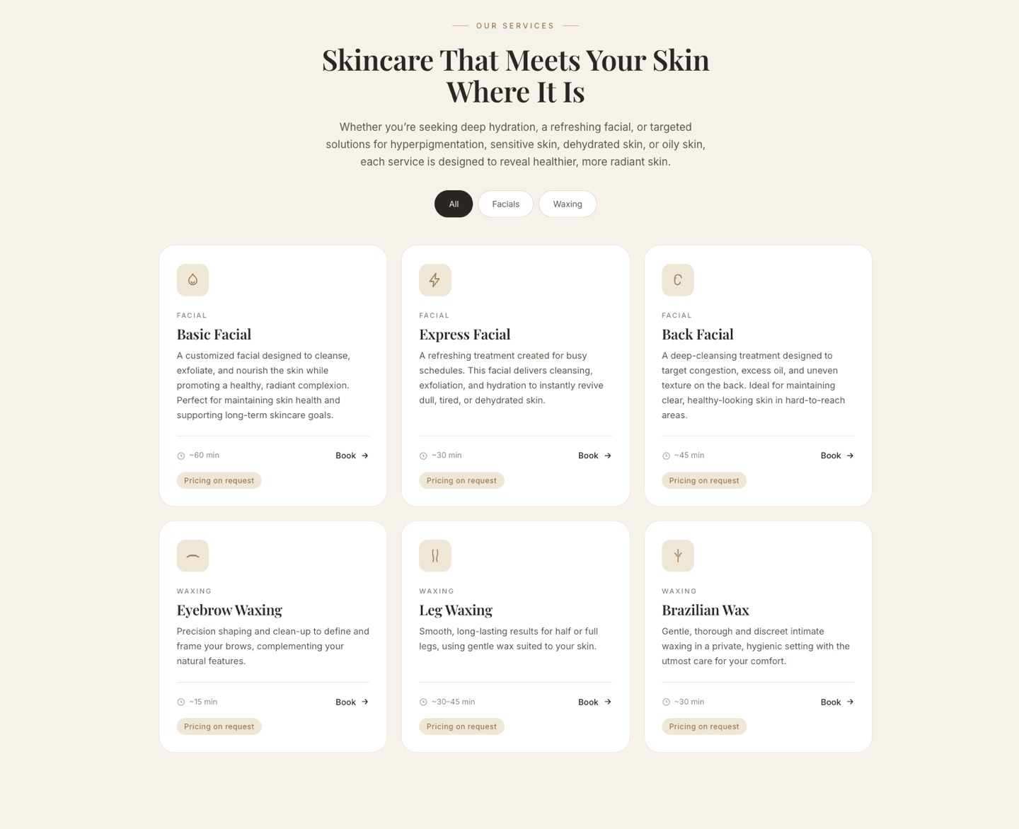 Skin by Sahiry services and facials